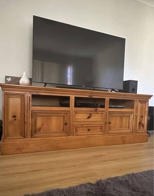 Timber tv unit Entertainment & TV Units Gumtree Australia