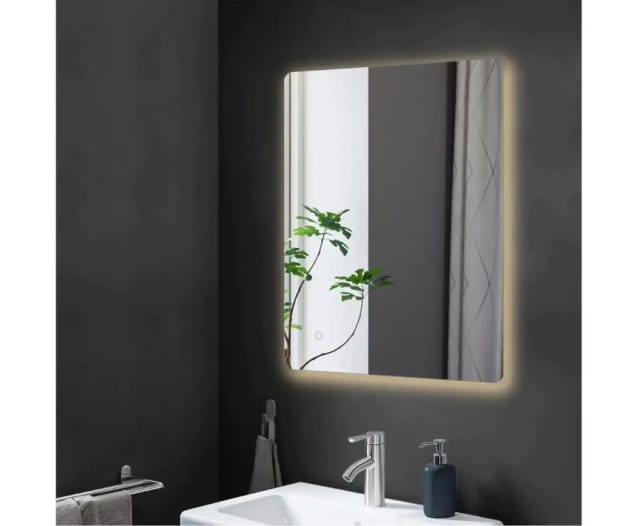 60/90/120CM Mirror LED light BackLit and AntiFog Touch Wall Hung