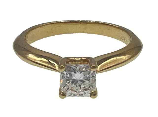 132396 18K Yellow Gold Hearts on Fire Solitaire Ring | Women's ...