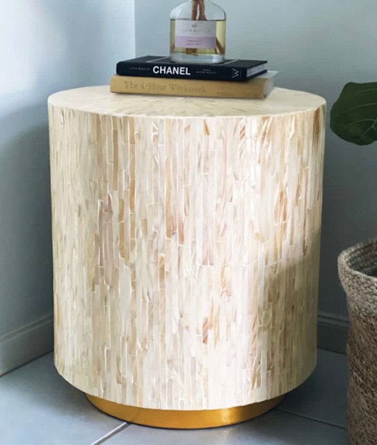 BRAND NEW Mother of Pearl Inlay Side Table Buffets & Side Tables