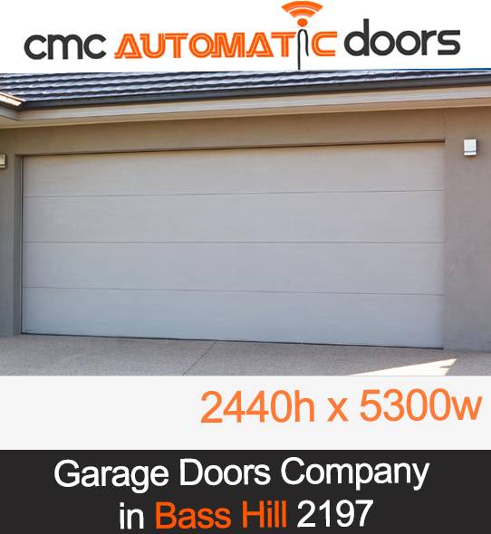 2440h x 5300w OR CUSTOM SIZE Sectional Garage Door. Panel Garages