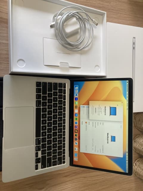 MacBook Air M1 Processor 256GB with AppleCare July 2024 Silver