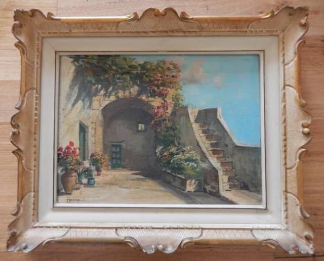 Vintage 20th Cent. Italian orig. oil painting attr. Fulvi Di Sorrento ...