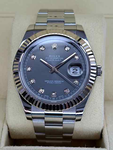 rolex datejust 2 rhodium