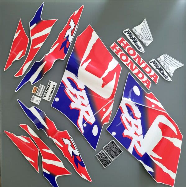 HONDA CBR900RR 1995 URBAN TIGER RED WHITE VERSION GRAPHIC DECALS KIT