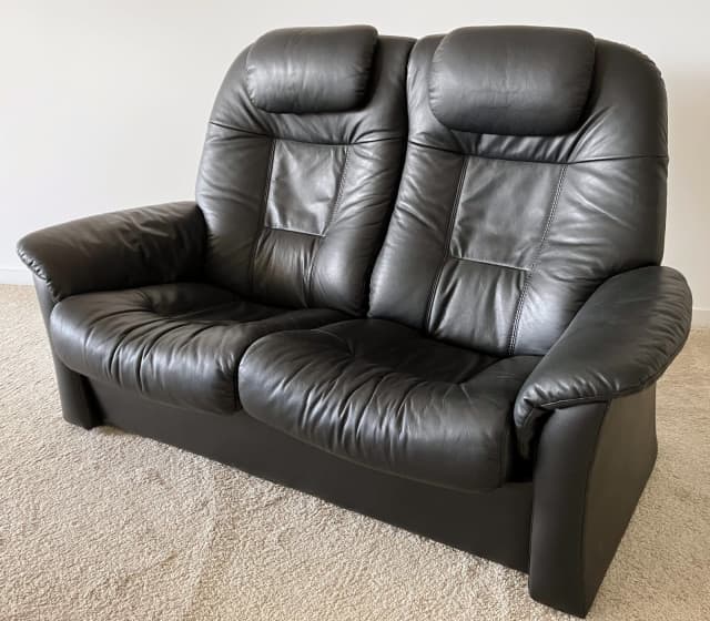 Mario Bellini Italian leather 2seater reclining sofa Sofas Gumtree