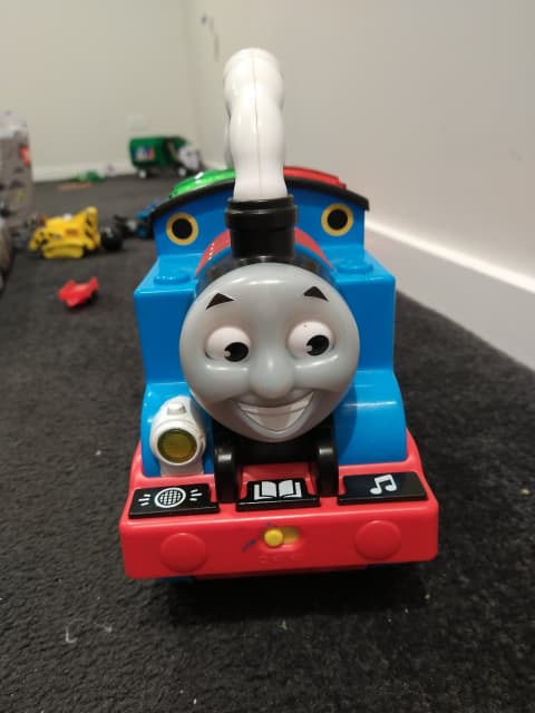 Thomas & Friends Storytime Thomas, Interactive Push Along Train w/Ligh ...