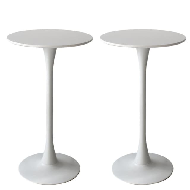 Levede 2x Bar Table Pub Tables Kitchen Marble Tulip Outdoor Round... Dining Tables Gumtree
