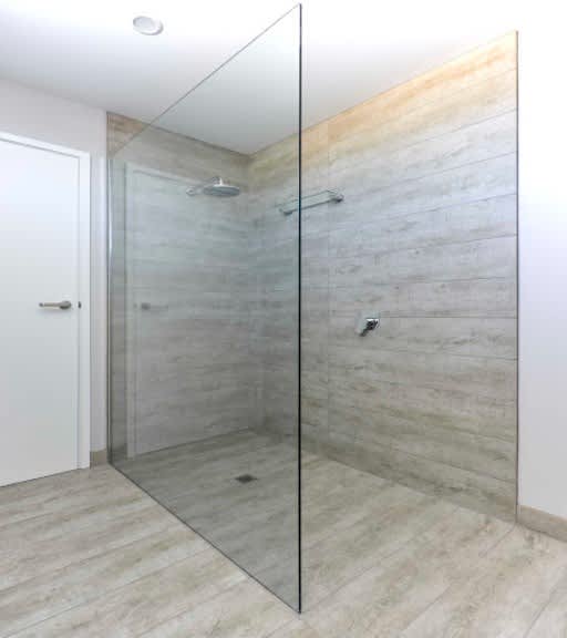 FRAMELESS SHOWER SCREEN GLASS PANELS DIY 2050 H x All width NEWCASTLE ...