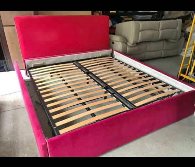 ! king size red color gas lift bed frame only Beds Gumtree