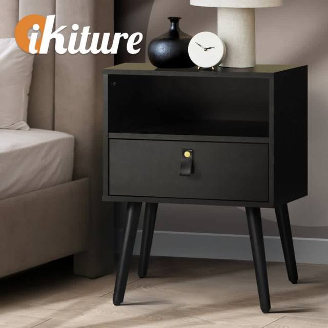 Bedside Tables Side Table Storage w/ Leather Handle Black Bedside Tables Gumtree