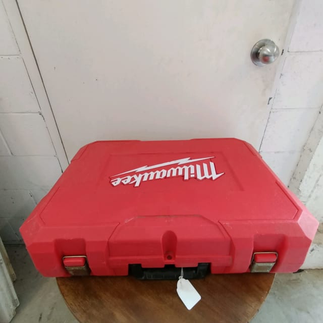 Red Milwaukee M18 13mm Brushless hammer drill Driver storage box