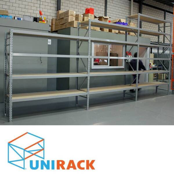New 2.5m x 3m x .4m Longspan Shelving Steel Storage Racking