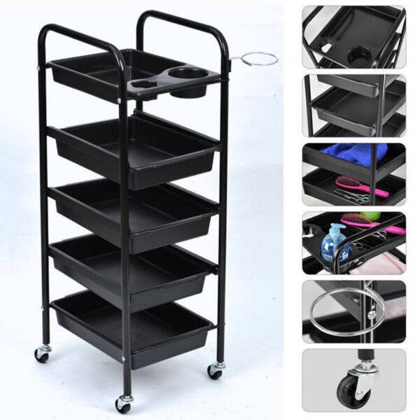 Beauty Salon Spa Styling Station Trolley Equipment Rolling