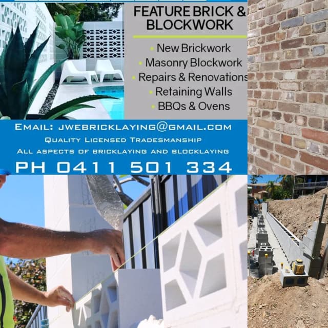 Block retaining/breeze blocks installer. Bricklaying Gumtree