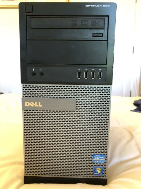 Dell OptiPlex 990 Mini Tower PC, Intel Quad-Core i7-2600 3.4GHz