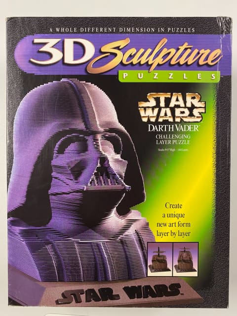 Star Wars Darth Vader - 3D Sculpture Puzzle. 1997 Stacks 9.5 High