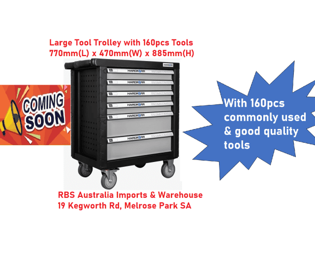 TOOL TROLLEY WITH 160PCS TOOLS COMING SOON!!! Tool Storage