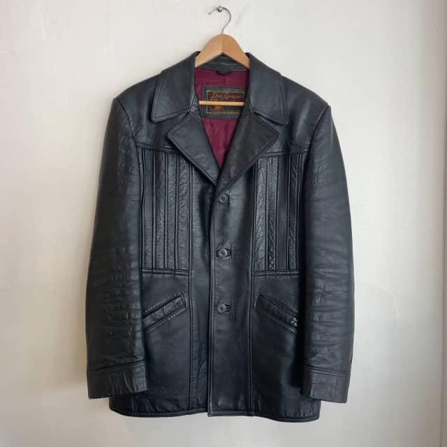 VINTAGE 'DON LORENZO' BLACK LEATHER JACKET | Jackets & Coats | Gumtree ...