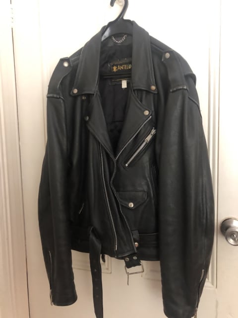 Marlon Brando Style Leather Jacket in Black ( ANTELOPE) | Jackets ...