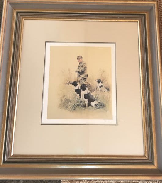 Large signed Limited Edition hunting dogs print Ross Goody Art