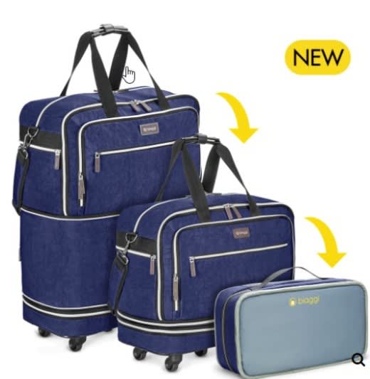 Biaggi Zipsak Boost Max Carry on expand to check in luggage, like NEW Bags Gumtree Australia