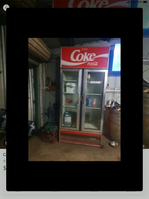 olx coke fridge