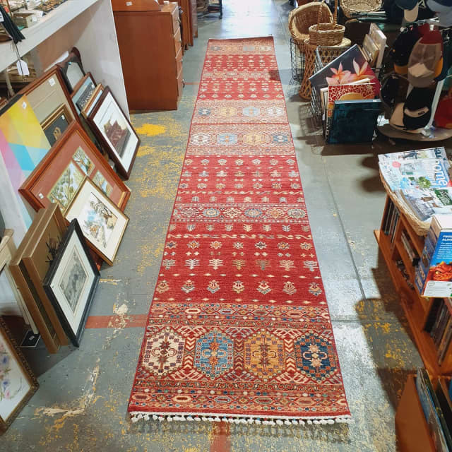 Hall runner hand knotted lambs wool Khorjin style 514cm x 77cm brand n