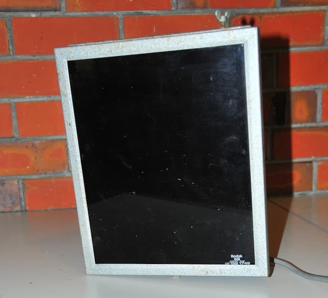 Darkroom Safelight 10x12 with Kodak 6B (brown) filter glass Art in