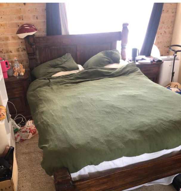 Queen bed (frame only) 2x bedsides, dressing table Beds Gumtree