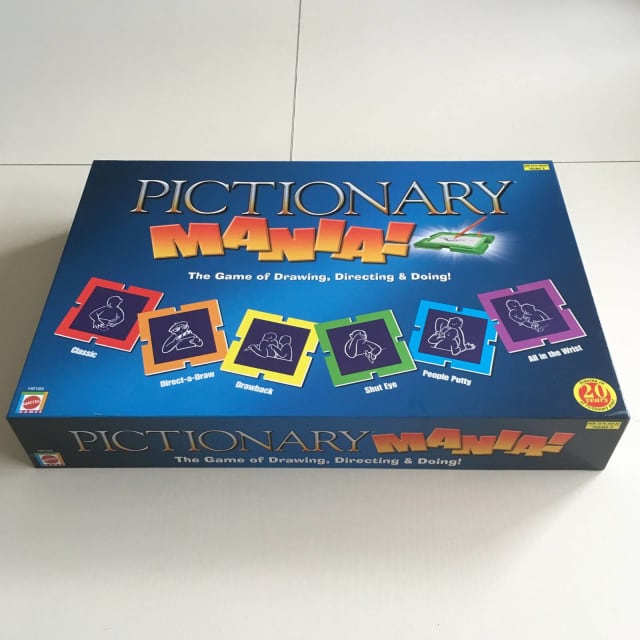 Pictionary Mania Board Game Boardgame 2005 Mattel Complete | Board ...