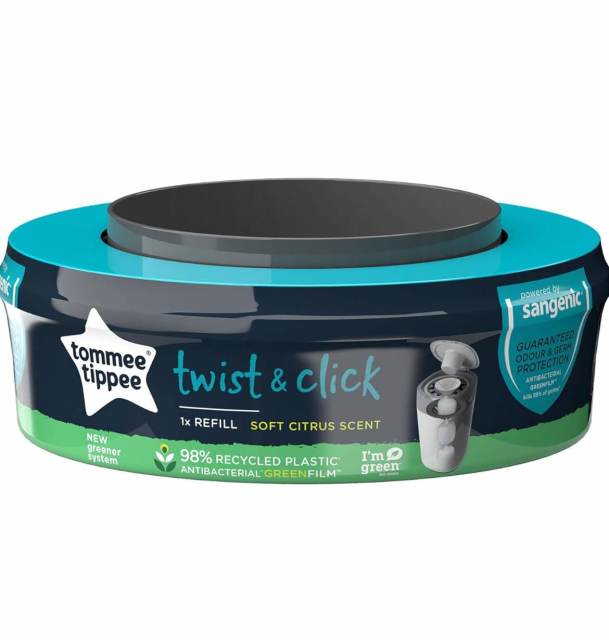 Tommee Tippee Twist and Click Nappy Bin Refill Cassettes Baby Newborn