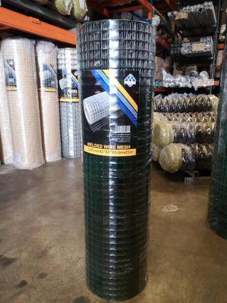 NEW STOCKS!! Green PVC Welded Wire Mesh Roll 1m Wide | Building ...