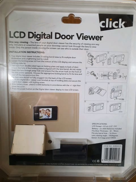 click lcd digital door viewer