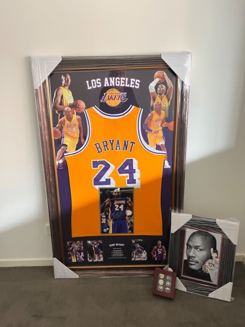 Commemorative Signed Kobe Bryant photo with jersey and championship ri, Collectables, Gumtree Australia Baw Baw Area - Warragul