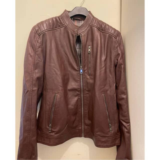 Mens Leather Jacket Cafe Racer Leather jacket Jackets & Coats