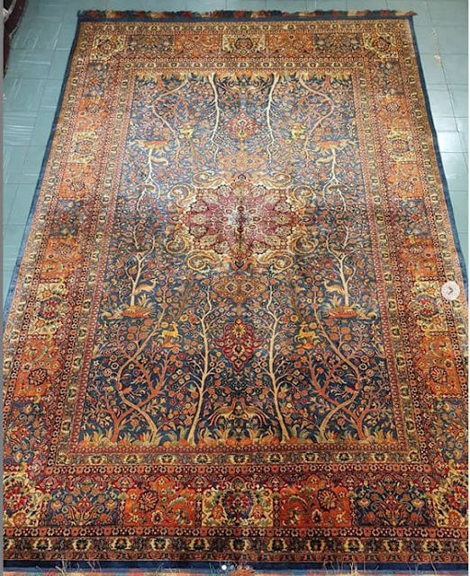 3x2 meter 100 silk Persian carpet from Mashad Iran Rugs & Carpets