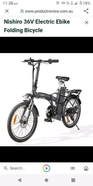 nishiro folding ebike