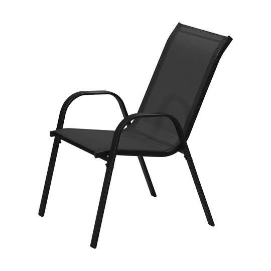 Outdoor Stackable Chairs Patio Furniture Lounge Chair Bistro Lounging