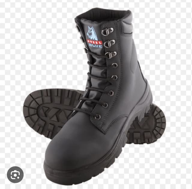 Steel Blue Portland: HIGH LEG SAFETY BOOT,322104 BLK 10 | Men's Shoes ...
