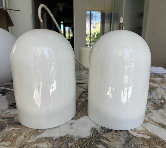 Ceramic gloss white pendant lights Ceiling Lights in Armadale VIC