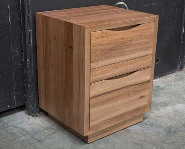 Anglesea Solid Messmate or Blackbutt Timber 475mm Bedside Table Bedside Tables in Preston
