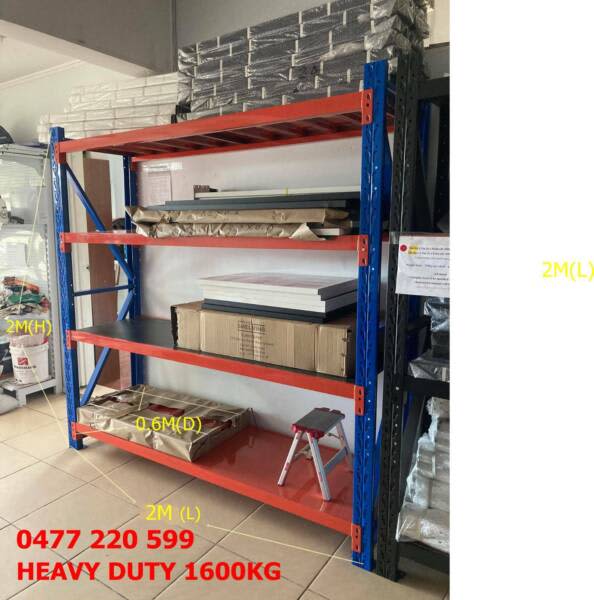 Strong All Metal 1600kg Heavyduty shelf for Warehouse with warranty