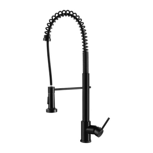 Kitchen Mixer Tap Pull Down 2 Modes Sink Faucet Basin Laundry Black Building Materials in