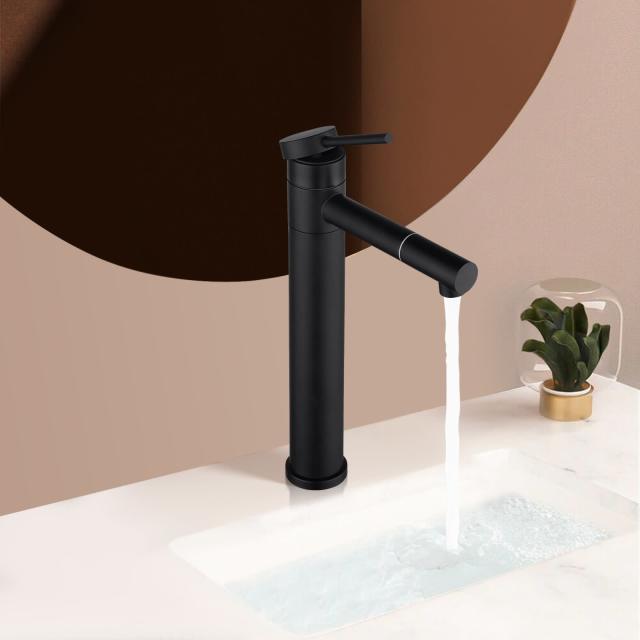Tall Basin Mixer tap Swivel Spout tBathroom Vanity Faucets Building