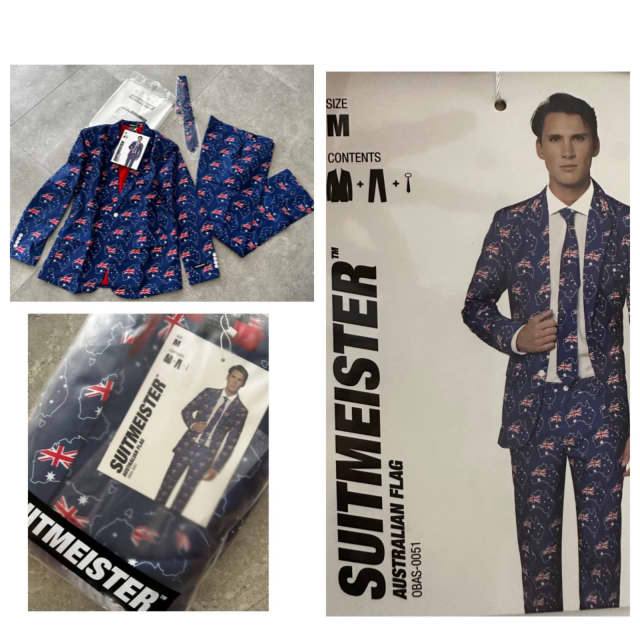 Suitmaister Australian flag jacket/pants & Tie Other Men's Clothing