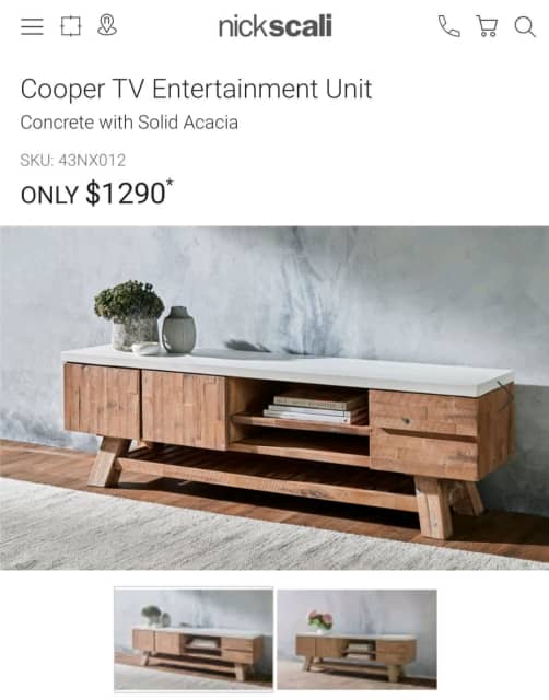 Cooper Tv Entertainment unit nick scali Entertainment & TV Units