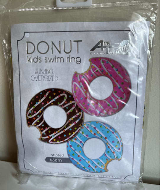 Jumbo Inflatable Donut Beach Swimming Pool Ring Toys Outdoor