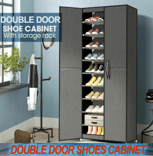 10 Tiers Shoe Rack Stackable Fabric Storage Holder Wardrobe in Willoughby NSW