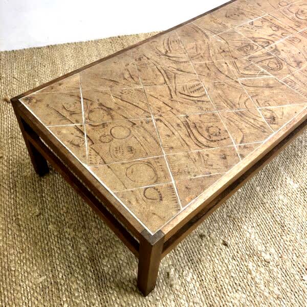 Mid Century Danish Rosewood and Stoneware Tile Coffee Table Coffee Tables in Kingsford NSW